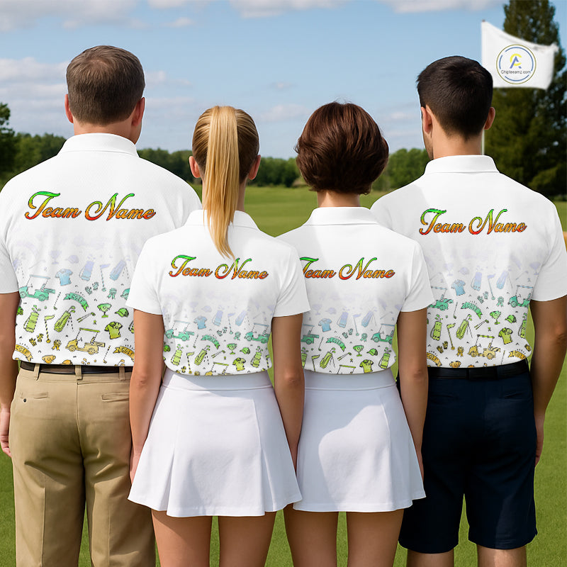 Mens Golf Polo Shirts Colorful Tie Dye Pattern Custom Name, Golf Shirts For Men NBT500