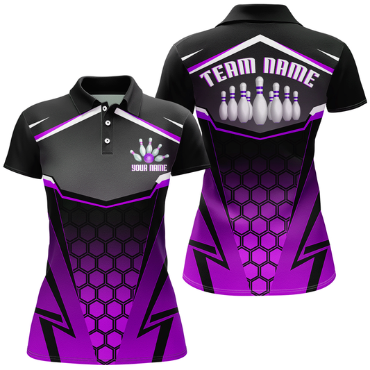 Personalized Bowling Shirt Bowling Team League Women Bowling Jersey Polo Shirt Unisex QZT265