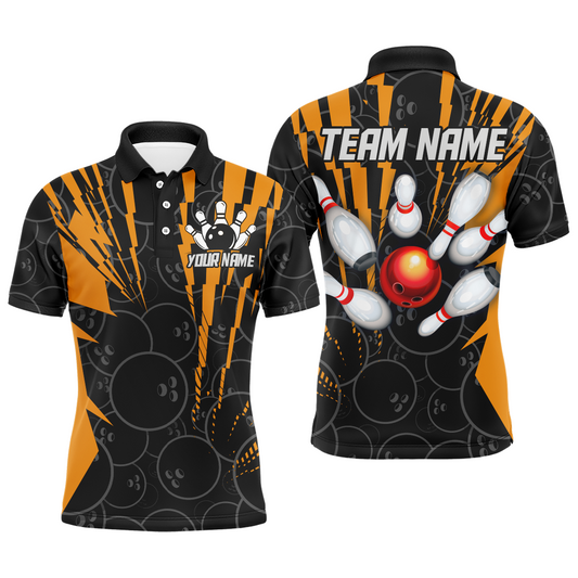 Custom Bowling Shirts Camo Bowling Jersey Polo Shirt for Men QZT415