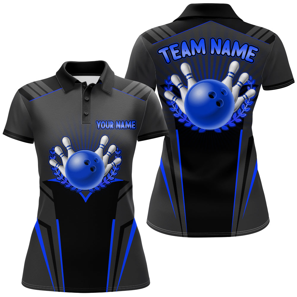 Personalized Bowling Jersey For Women Bowling Team League Shirts Custom Bowling Polo Shirt BDT378