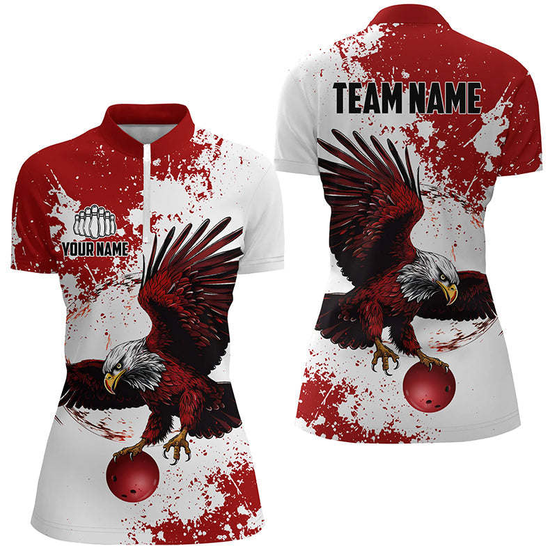 Custom Bowling Shirts Team'S Name Bowlers Shirt For Men And Women, Eagle Bowling Jerseys IPHW5818