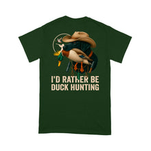 Load image into Gallery viewer, I'd Rather Be Duck Hunting Black Labs Hunting Dog Men T-shirt FSD4701