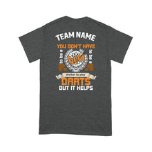 Load image into Gallery viewer, Custom Funny Darts Shirt, Grunge Dart Shirt, Darts And Beer Shirt, Darts For Gift NYN0124