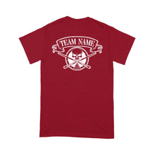 Load image into Gallery viewer, Billiard Skull Crossed Pool Cue T- Shirts Custom Billiard Shirts For Team Pool Player TDM3940