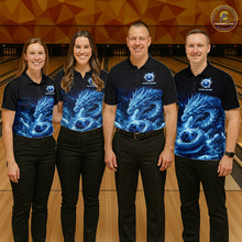 Load image into Gallery viewer, Ice Dragon Bowling Team Shirt Custom Bowling Jersey for Men Bowling Outfit QZT997
