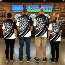 Load image into Gallery viewer, Personalized Grey Dart Shirt for Team Dart Jersey for Men Dartboard League Uniform DHT11