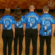 Load image into Gallery viewer, Custom Tie Dye Shark Bowling Shirt for Women Funny Bowling Team Jersey Polo &amp; 1/4 Zip QZT1004
