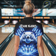 Load image into Gallery viewer, Custom Polar Beer Bowling Shirt for Women Ice Bowling Jersey Polo &amp; 1/4-Zip Bowling for Team QZT972