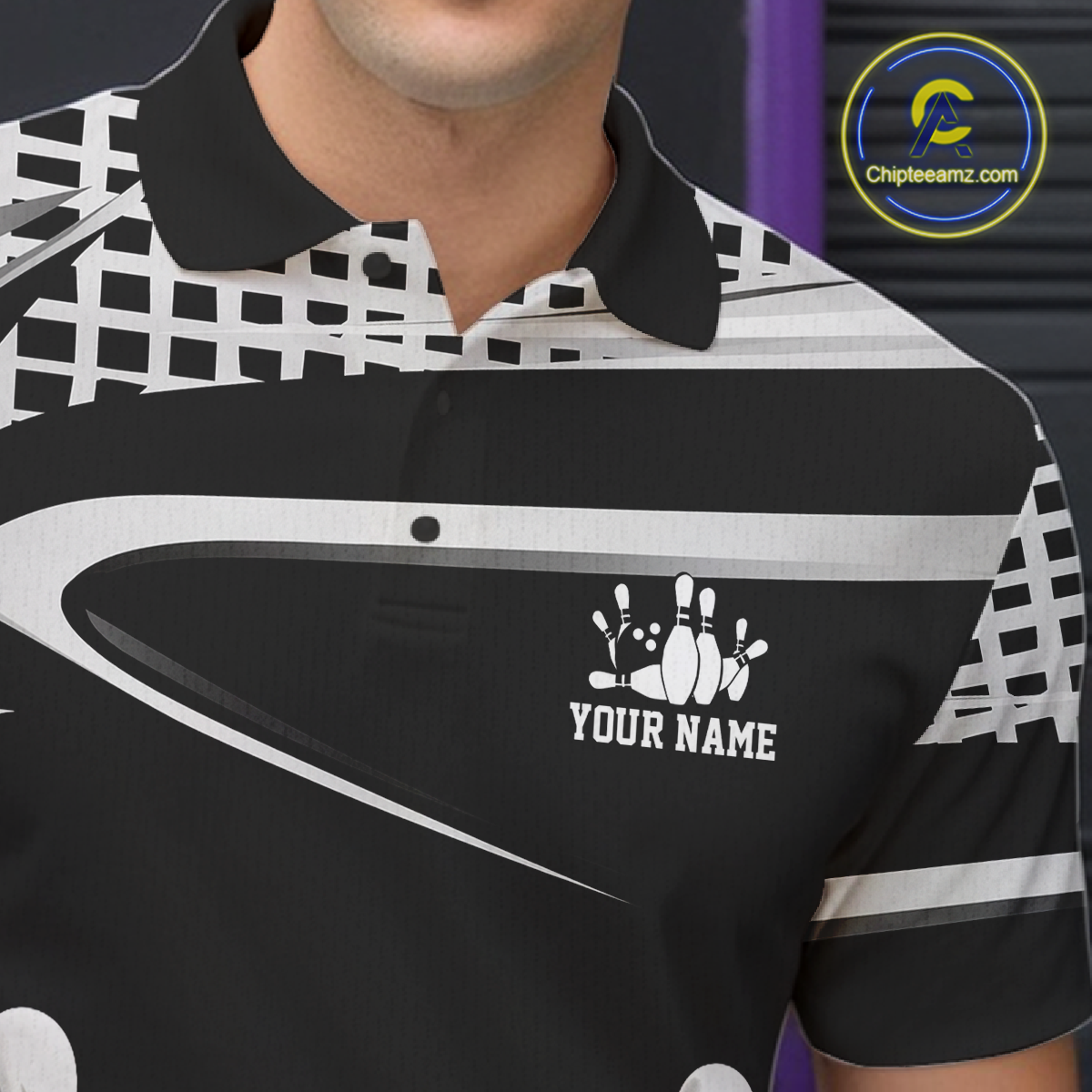 Personalized Funny Opossum Bowling Shirt Bowling Jersey for Men Bowling Polo & Quarter-Zip QZT847