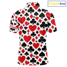 Load image into Gallery viewer, Poker Mens Golf Polo Shirt Custom Name Funny Golf Top For Team, Golfer Gift For Men NHN0189
