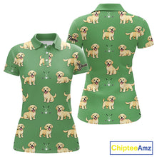 Load image into Gallery viewer, Womens Golf Polo Shirt Custom Funny Labrador Retriever Team Ladies Golf Top, Dog Lover Gift NHN0215