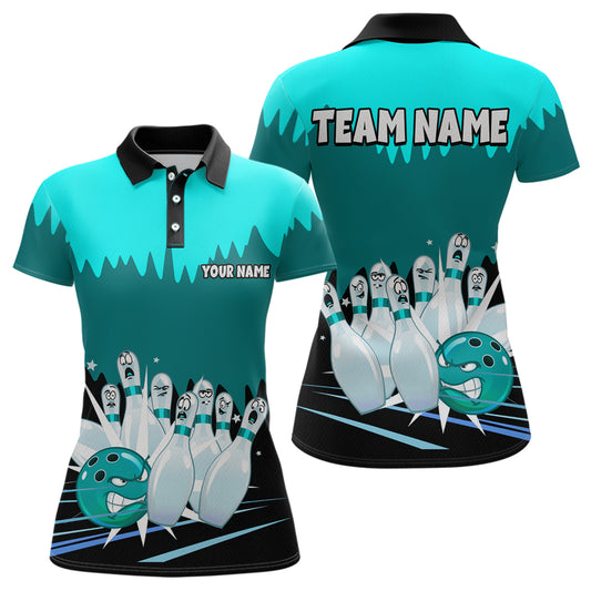 Custom Bowling Shirts for Women Men Bowling Jersey Polo & 1/4 Zip Shirt for Team MBL221
