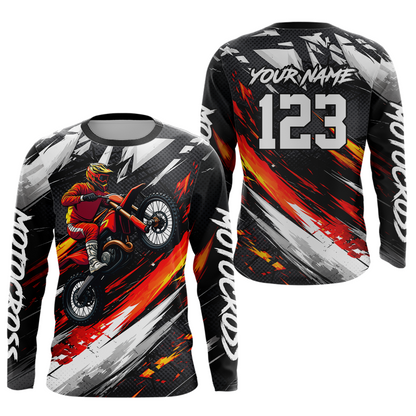 Custom Motocross Jersey for Kid Women Men Dirt Bike Shirts Motorcycle Riding Shirt XM492