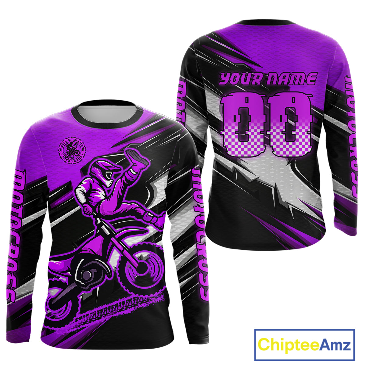Custom Purple Motocross Jersey Men Kid Women Dirt Bike Jersey Motorcycle Riding Shirt XM486