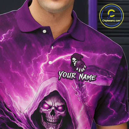 Pink Bowling Shirts for Team Women Men Custom Death Bowling Jersey Bowl League MBL248