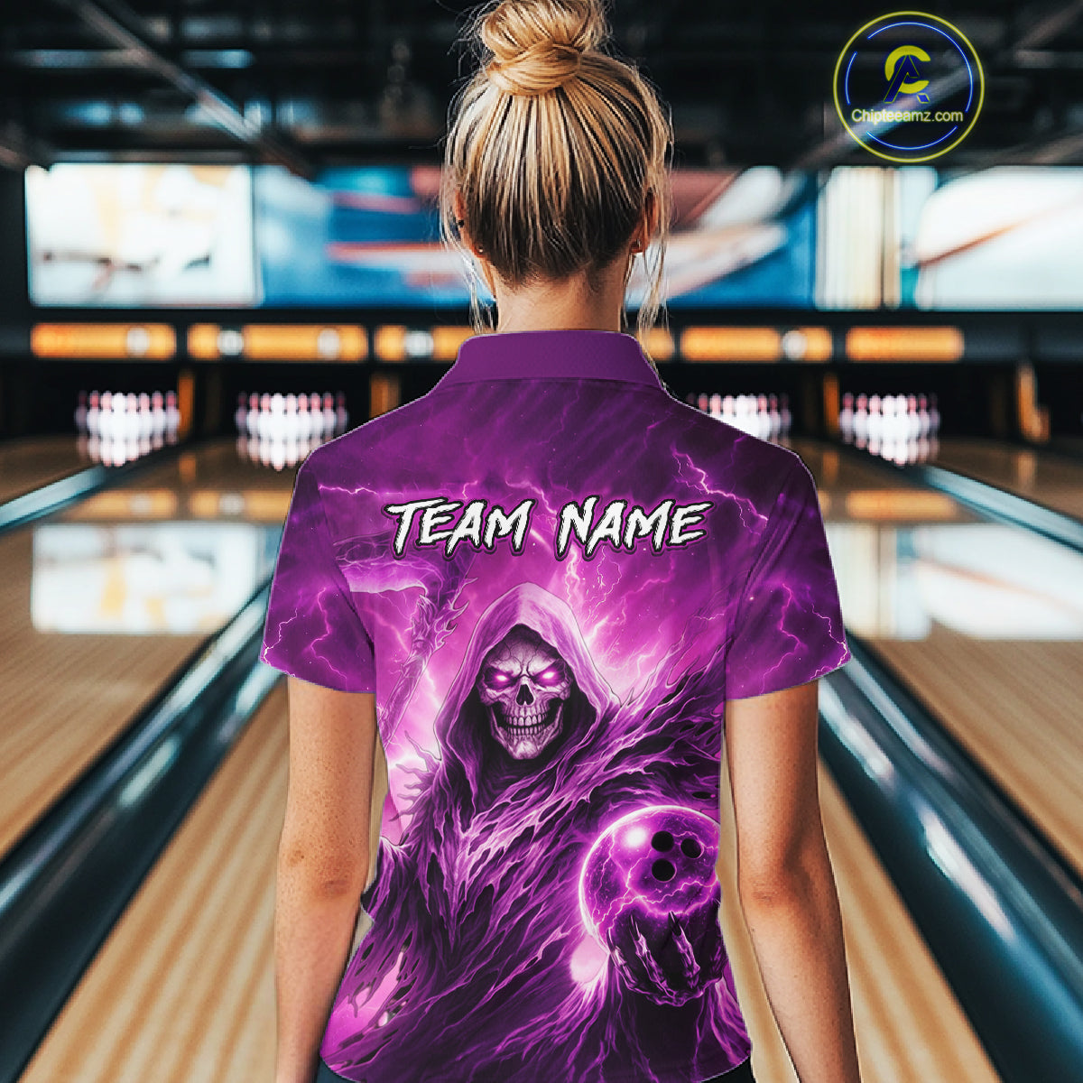 Pink Bowling Shirts for Team Women Men Custom Death Bowling Jersey Bowl League MBL248