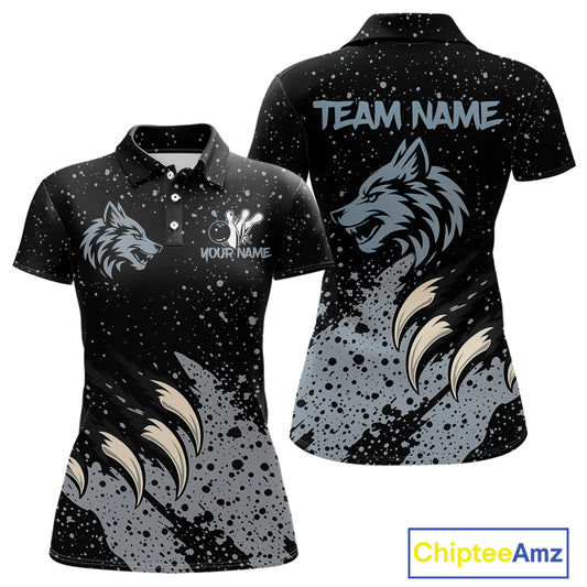 Grey Wolf Bowling Shirts for Team Men Women Custom Bowling Jerseys for Bowlers MBL205