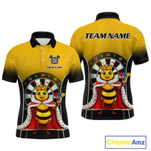 Load image into Gallery viewer, Custom Funny King Bee Dart Shirt Dart Team Jersey for Men Dartboard Polo &amp; 1/4 Zip Shirts NNT164