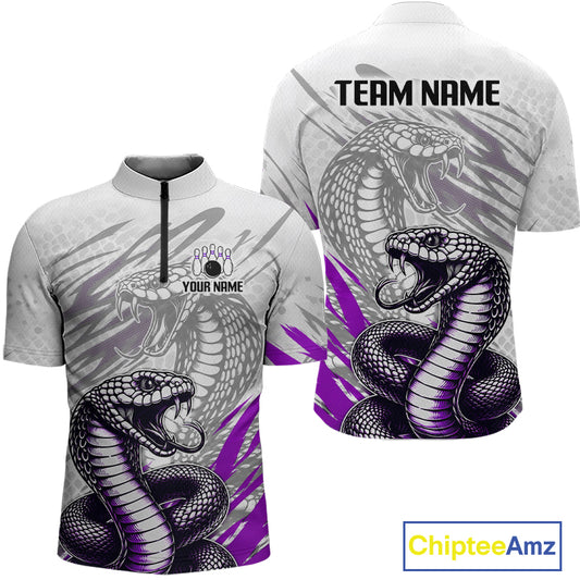 Gray and purple sports jersey with snake design on a white background, featuring 'Chiptee Amz' branding.