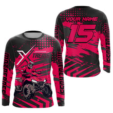 Load image into Gallery viewer, Custom Pink Off-Road Quad Bike Shirt Extreme ATV Motocross Shirts Kid Men Women UPF30+ DNT79
