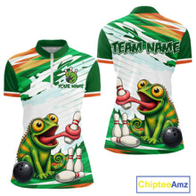 Load image into Gallery viewer, Custom Funny Chameleon Bowling Jersey for Women Bowling Team Shirts Bowling League HNT308