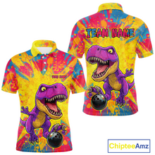 Load image into Gallery viewer, Custom Graffiti Dinosaur Bowling Jersey for Men Unisex Bowling Shirts for Team Polo &amp; 1/4 Zip HNT240