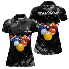 Load image into Gallery viewer, Custom Balls Billiard Shirts for Women Billiard League Billiard Team Shirts Polo &amp; 1/4 Zip NNT104