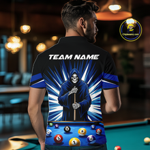 Load image into Gallery viewer, Custom Grim Reaper 8 Ball and 9 Ball Billiard Shirts for Men Billiard League Billiard Team Shirts NNT105