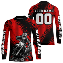 Load image into Gallery viewer, Custom Red MX Off Road Racing Shirts Kid Men Women Youth Motocross Shirts UPF30+ DNT36
