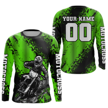 Load image into Gallery viewer, Custom Green MX Off Road Racing Shirts Kid Men Women Youth Motocross Shirts UPF30+ DNT36