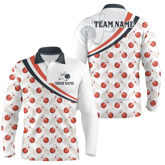 Personalized Bowling Shirt for Mens Custom Bowling Pattern Style Team Jersey Shirt YYD0029