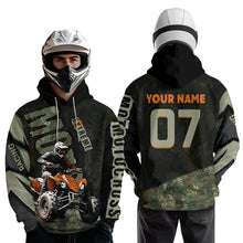 Load image into Gallery viewer, Camo Quad Bike Hoodie For Adult Atv Motocross Hooded Jersey Retro Off-Road Extreme Quad Shirt Vintage NHN005