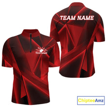 Load image into Gallery viewer, Red sports jersey with 'TEAM NAME' and 'YOUR NAME' text on a white background, featuring the ChipteeAmz brand.