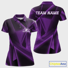 Load image into Gallery viewer, Purple and black sports jersey with 'Team Name' text on a gray background, featuring ChipteeAmz branding.