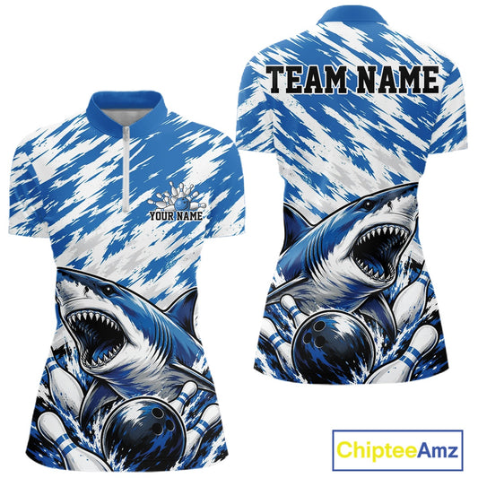 Shirt with shark design and 'Team Name' text, featuring Chiptee Amz branding.