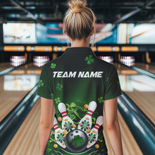 Load image into Gallery viewer, Custom Green St Patrick'S Day Bowling Polo Shirts For Women, Team Bowling Outfits IPHW8374
