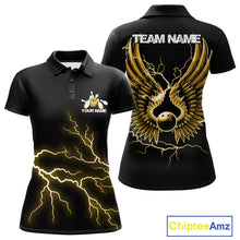 Load image into Gallery viewer, Custom Yellow Lightning Bowling Ball With Wings Bowling Women Team Shirt, Bowling Jerseys IPHW10732