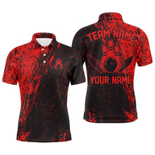 Load image into Gallery viewer, Personalized Bowling Shirts For Men And Women, Team Bowling Jerseys Bowling Pin |Red IPHW4998