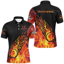 Load image into Gallery viewer, Custom Flame Bowling Shirts For Men, Bowling Team Shirts Bowling Strike IPHW7154