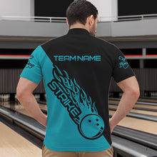 Load image into Gallery viewer, Custom Bowling Shirts For Men And Women, Bowling Team Shirts Bowling Strike | Ball Blue IPHW4289