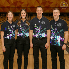 Load image into Gallery viewer, Neon Style Custom Bowling Shirts For Men, Glowing Electric Bowling Team Shirt Bowler Outfits IPHW8001