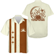 Load image into Gallery viewer, Custom Classic Vintage Bowling Team Shirts, 50S Retro Bowling Button Up Shirt IPHW10089