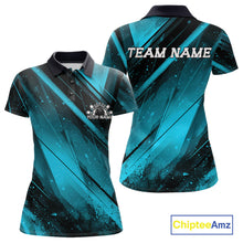 Load image into Gallery viewer, Teal and black sports jersey with 'Team Name' text on a white background