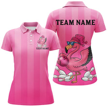Load image into Gallery viewer, Custom Funny Flamingo Women's Bowling Shirts, Cute Bowling Team Shirt Bowler Outfits IPHW7729