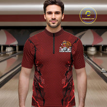 Load image into Gallery viewer, Red Custom Funny Turkey Bowling Jerseys, Bowling Team League Shirt Men Bowlers Outfit IPHW10809