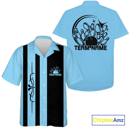 Custom Classic Vintage Bowling Team Shirts, 50S Retro Bowling Button Up ShirtIPHW10874