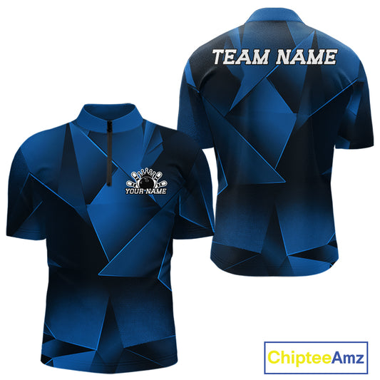 Blue Bowling jersey with 'Team Name' text on a white background