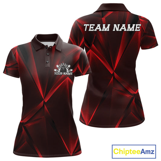 Red and black sports jersey with customizable text on a white background