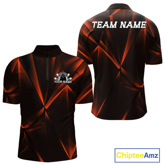 Black and red sports jersey with geometric pattern, customizable text, and Chiptee Amz branding.