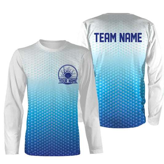 Custom Bowling Jerseys With Name Long Sleeve Shirts For Men, Personalized Bowling Team Shirts IPHW4970